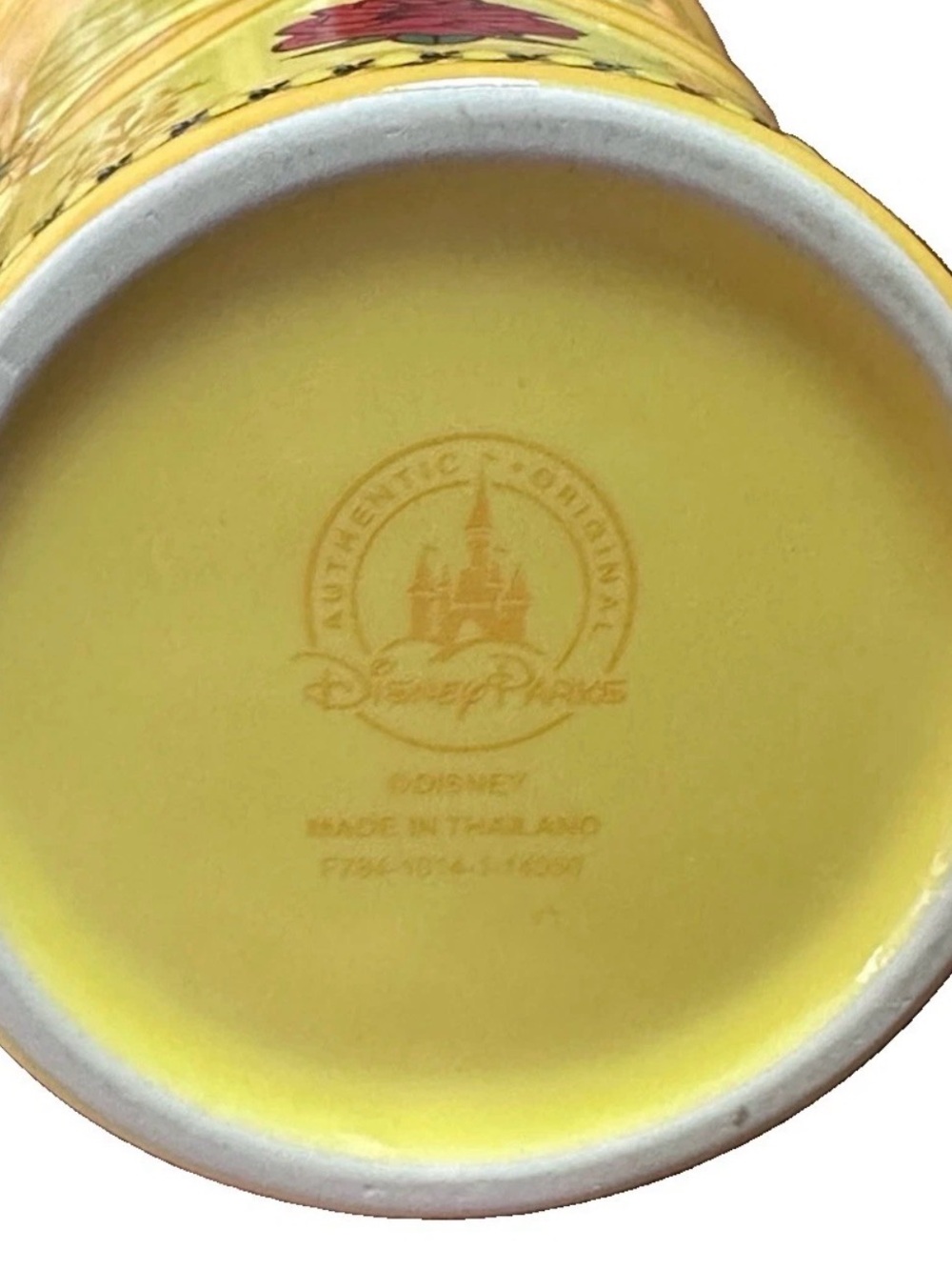 Disney Parks Beauty & The Beast Belle Dress Mug With Rose Handle 12oz Ceramic - Picture 5 of 5